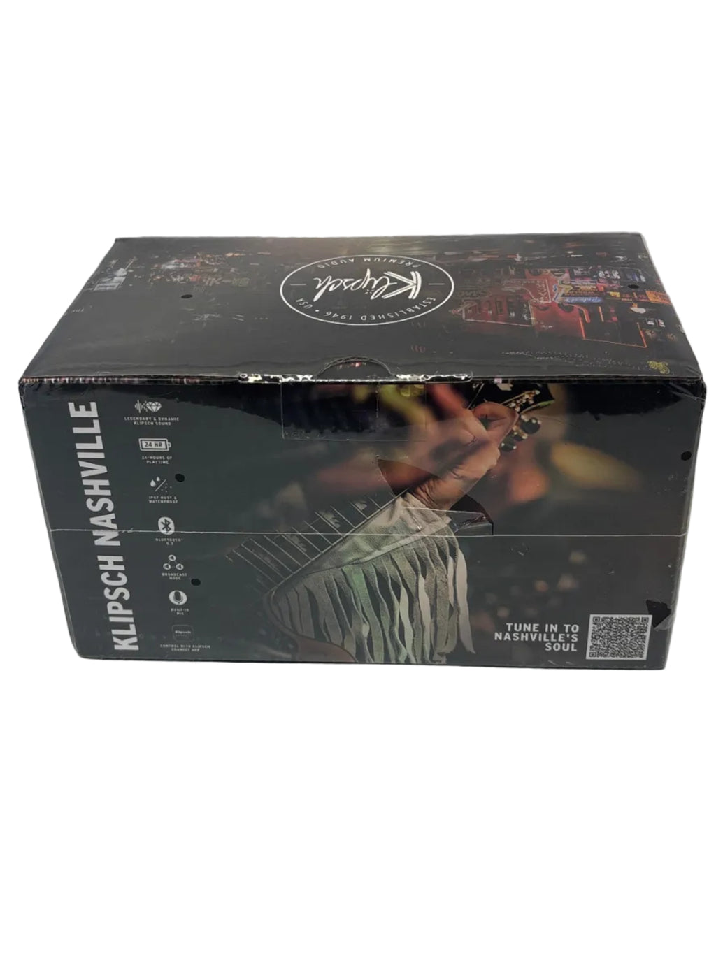 Klipsch Nashville Portable Bluetooth Speaker - Black: Waterproof, USB Rechargeable, IP67 *Brand New