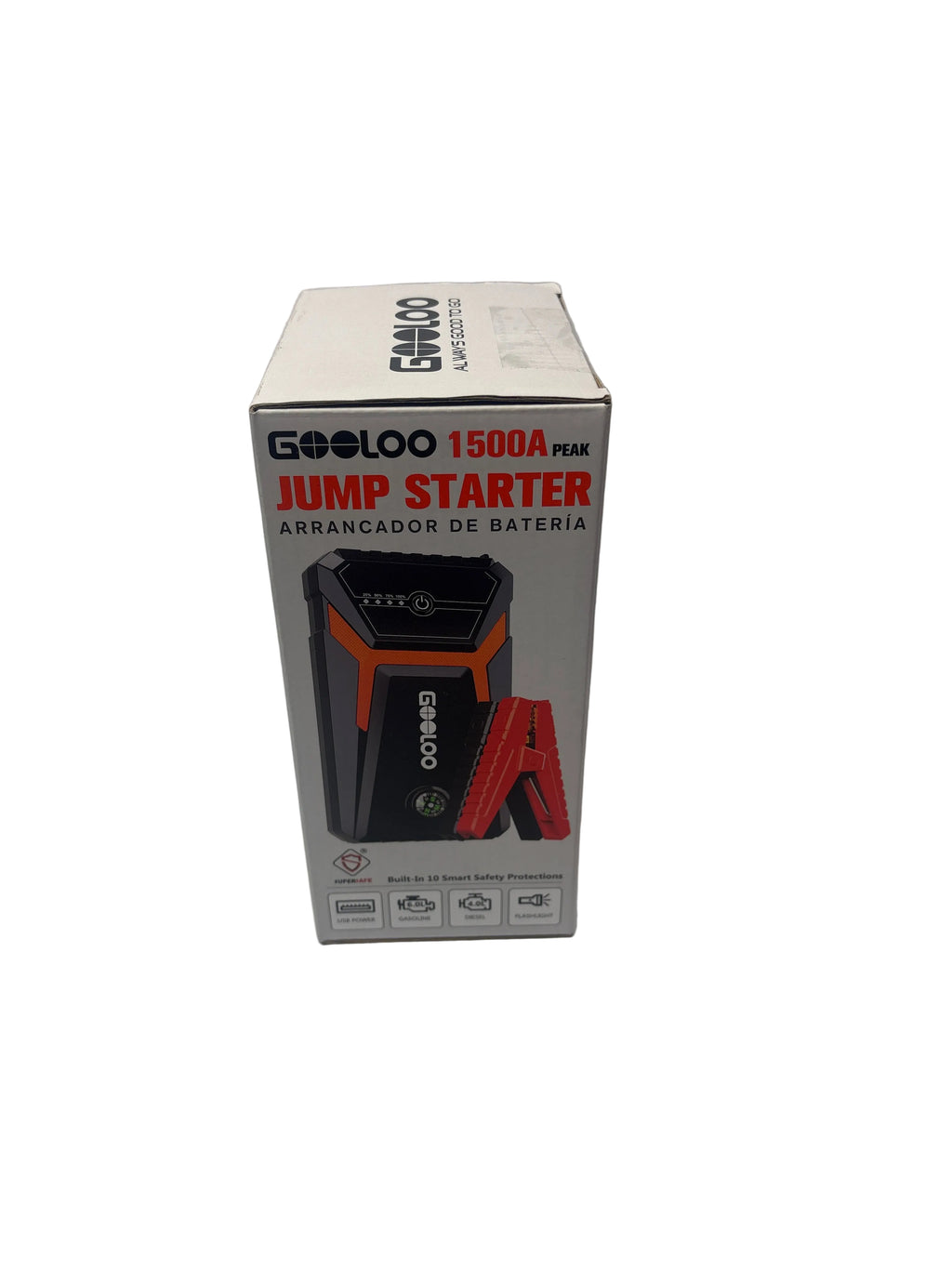 GOOLOO 1500A Peak 12V Car Battery Jump Starter with Quick Charge USB Output