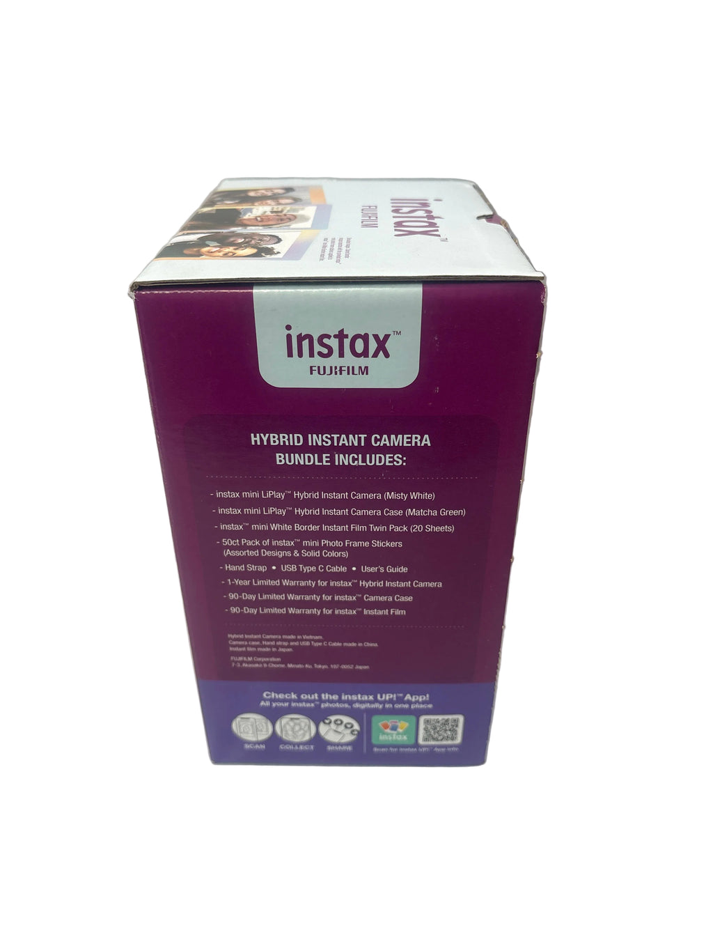 Fujifilm Instax Mini LiPlay Hybrid Instant Camera Bundle W/ 20-Pack Film & Case *New