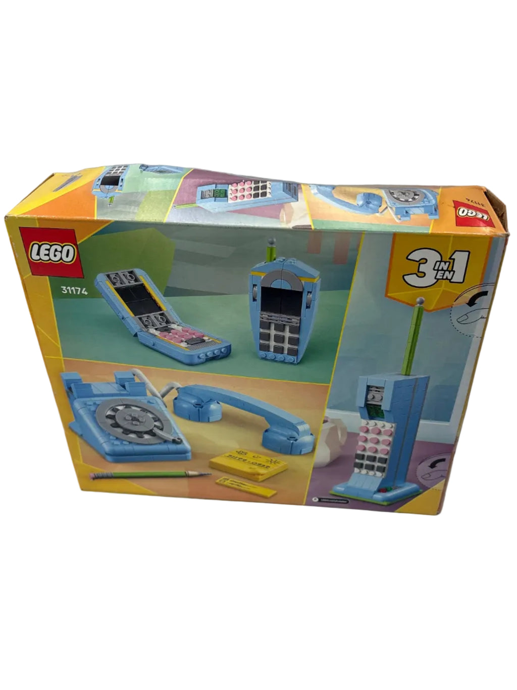 LEGO Creator 3 in 1 Retro Telephone Kids Building Toy 31174 *New, Damaged Box