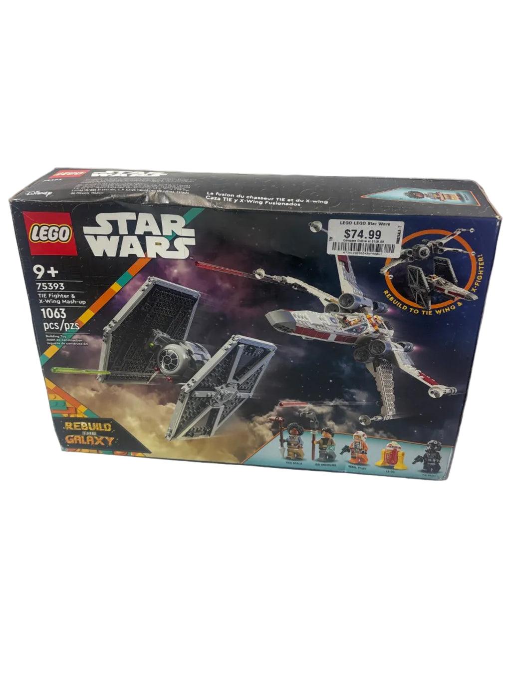 LEGO Star Wars TIE Fighter & X-Wing Mash-up 75393 — New, Damaged Box