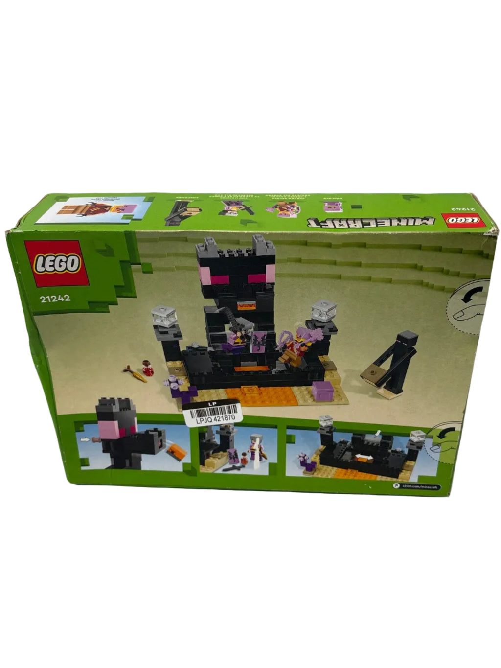 LEGO Minecraft the End Arena Ender Dragon Battle Set Multiplayer Set *New, Damaged Box
