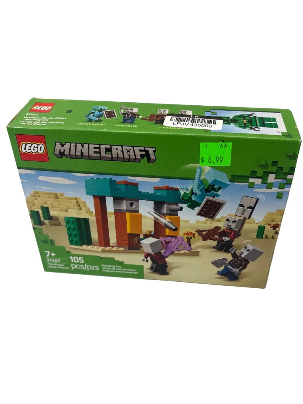 LEGO Minecraft The Illager Desert Patrol Toy Figures and Building Playset 21267
