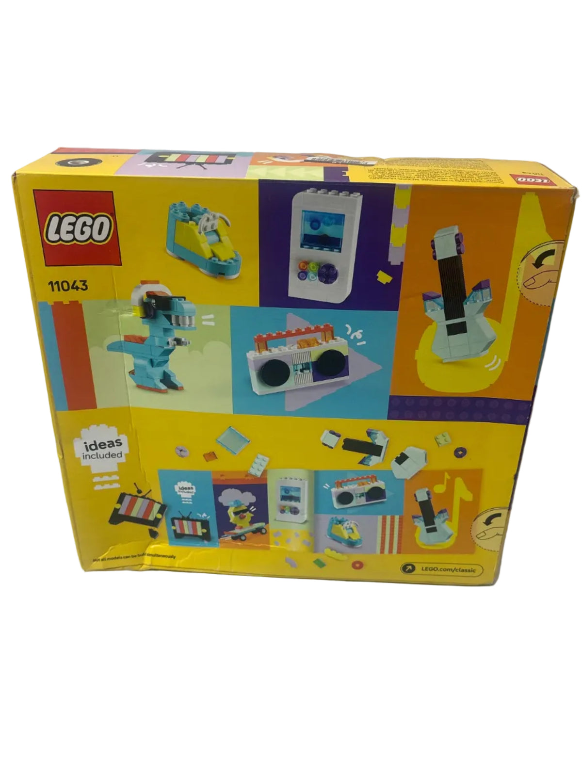 LEGO Classic Cool Creative Box Building Toy Set, Learning and Educational Toy 11043 *New, Damaged Box