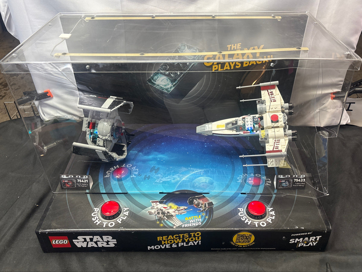 LEGO Star Wars 75421 75423 Smart Play Display TIE Fighter X-Wing *Damaged