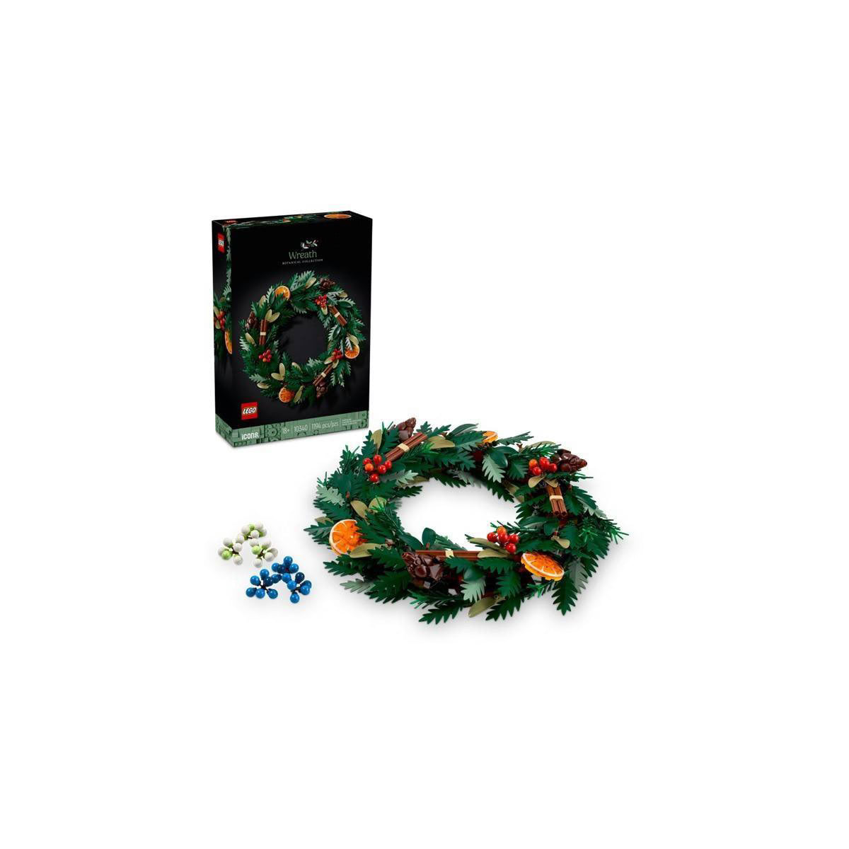 LEGO Icons Wreath-Making Kit and Holiday Garland 10340 *New, Damaged Box