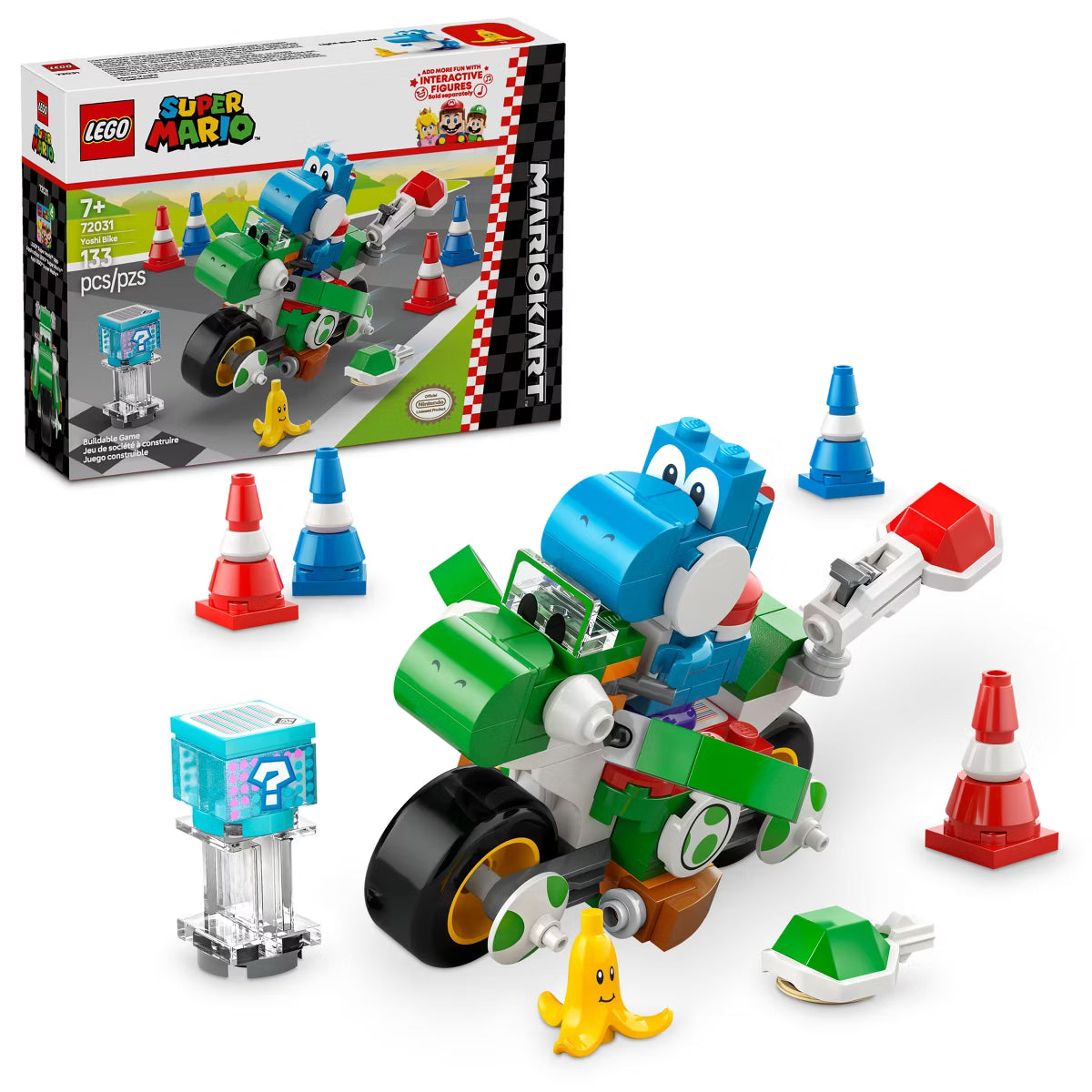 LEGO Super Mario Kart Yoshi Bike Building Toy 72031 *New, Damaged Box