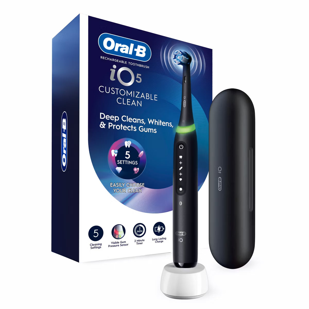 Oral-B IO Series 5 Rechargeable Electric Toothbrush - Black *Brand New