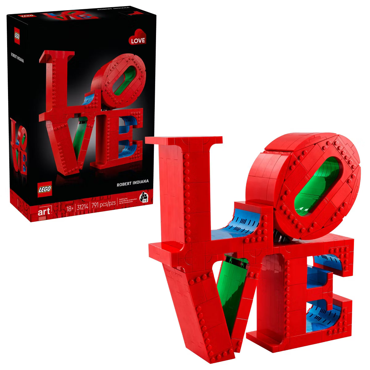 LEGO Art LOVE Collectible Building Set, Home Decor Gift Idea 31214 *New, Damaged Box