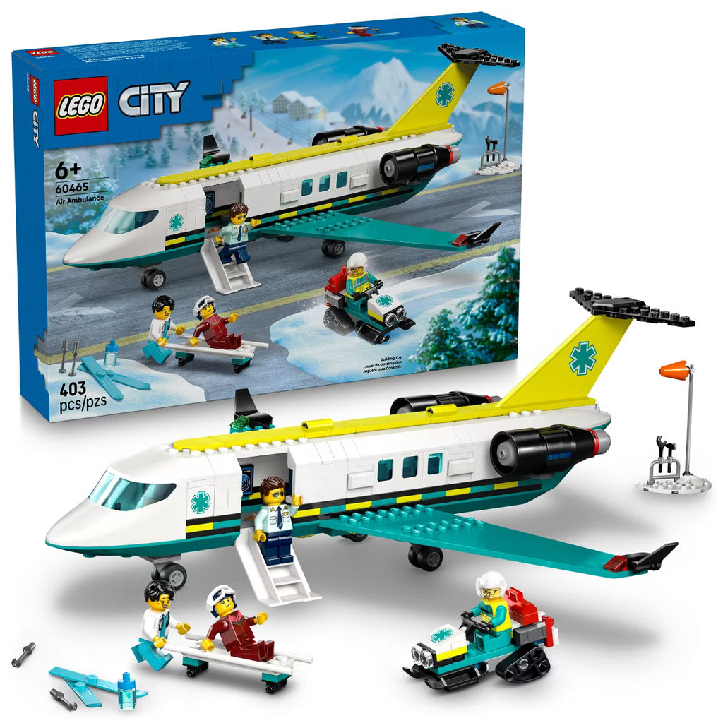 LEGO City Emergency Air Ambulance Airplane Toy 60465 *New, Damaged Box
