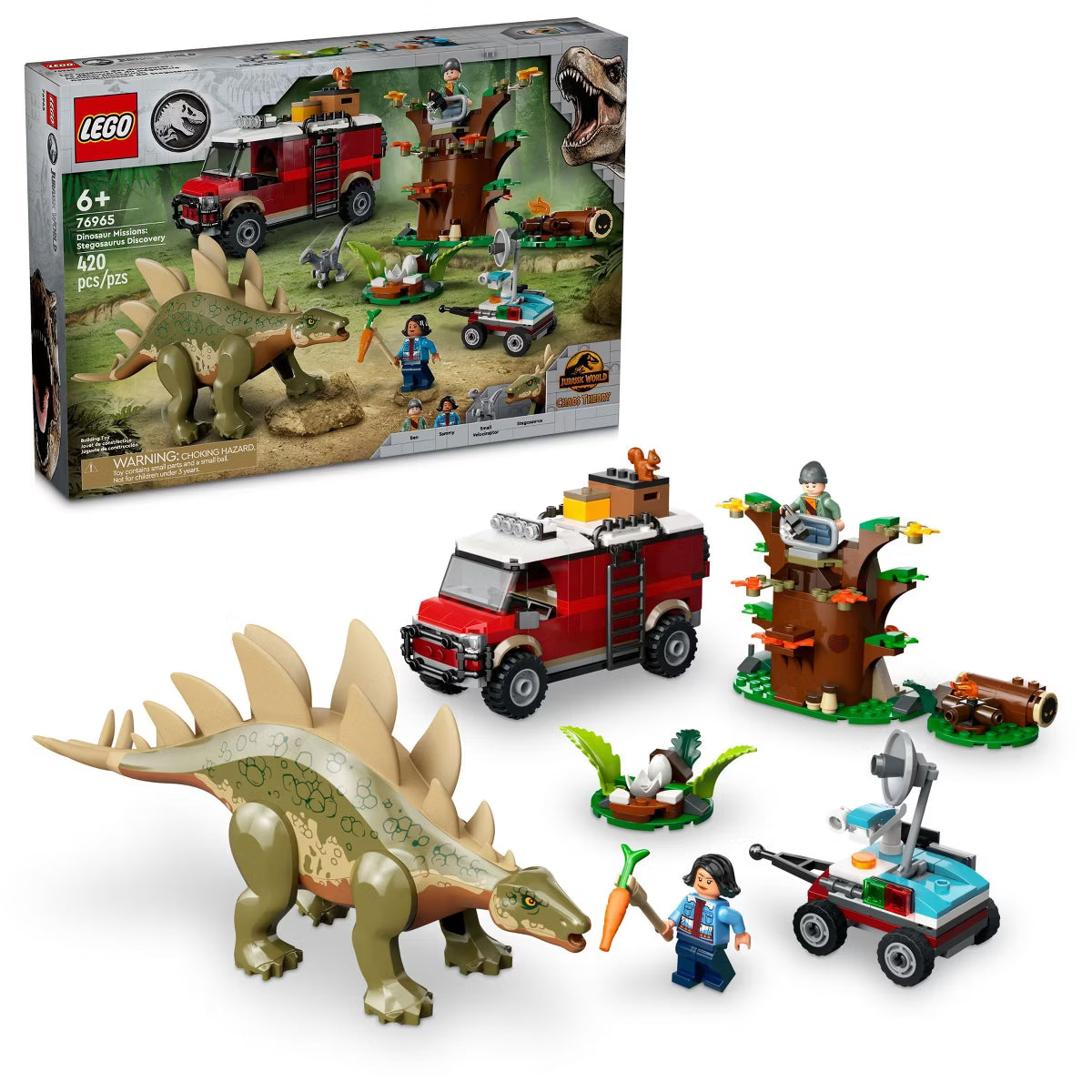 LEGO Jurassic World Dinosaur Missions Stegosaurus Discovery 76965 *New, Damaged Box