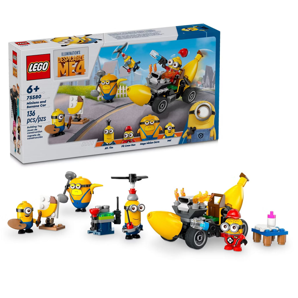 LEGO Despicable Me 4 Minions and Banana Car 75580 — New, Damaged Box