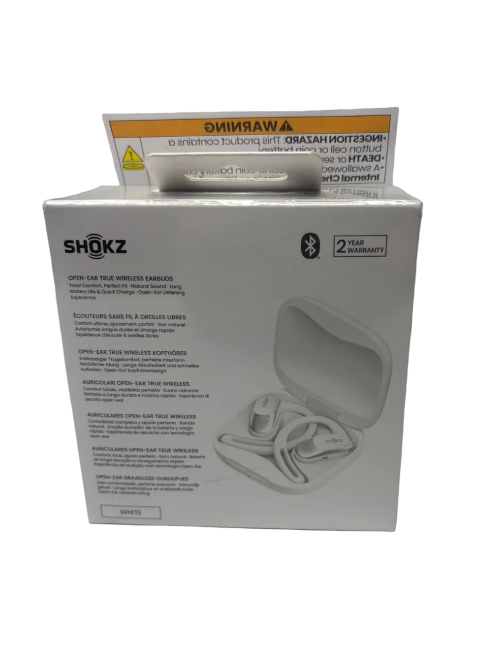Shokz OpenFit Air True Wireless Bluetooth Headphones White (T511-ST-WT-US) *Brand New