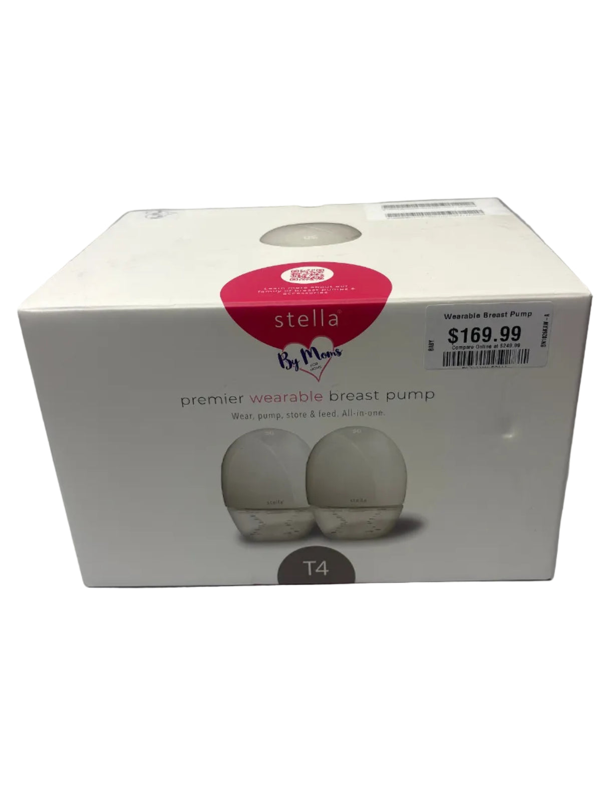 Stella T4 Premier Wearable Breast Pump SB210002 – Wear, Pump, Store & Feed