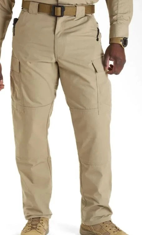 Men's TDU Ripstop Pant, L, Khaki, 65% Polyester/35% Cotton Ripstop